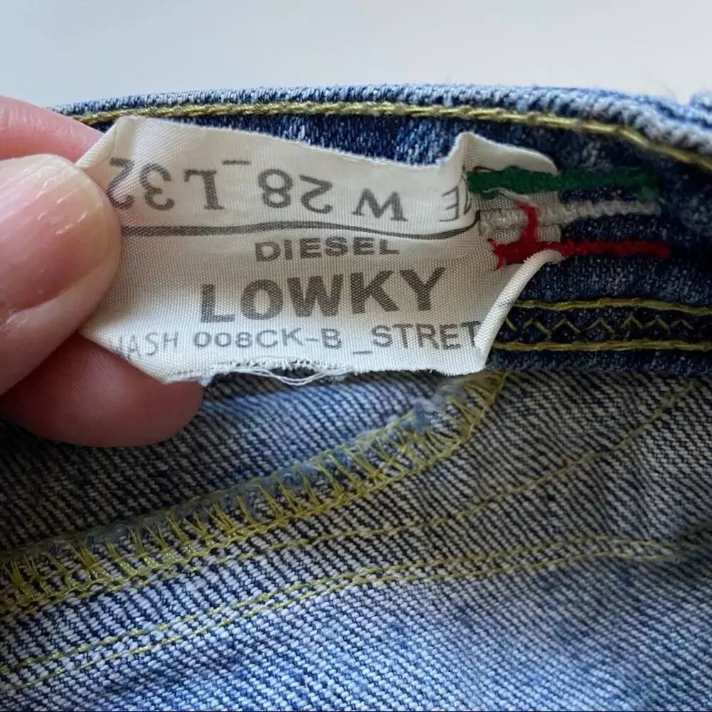 Diesel Women Lowky Jeans Straight Leg Size 28 - Picture 4 of 11